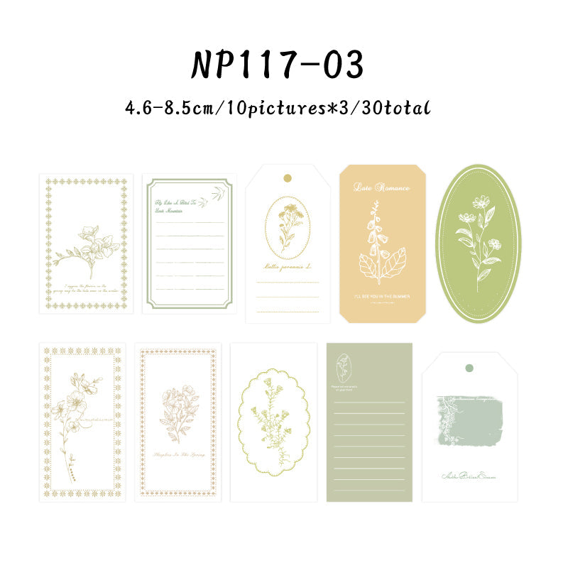 30PCS Forest of all Things series note paper