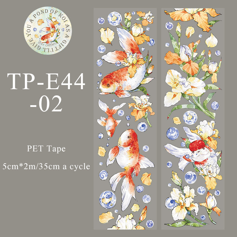 Give you a pool of koi series PET Tape