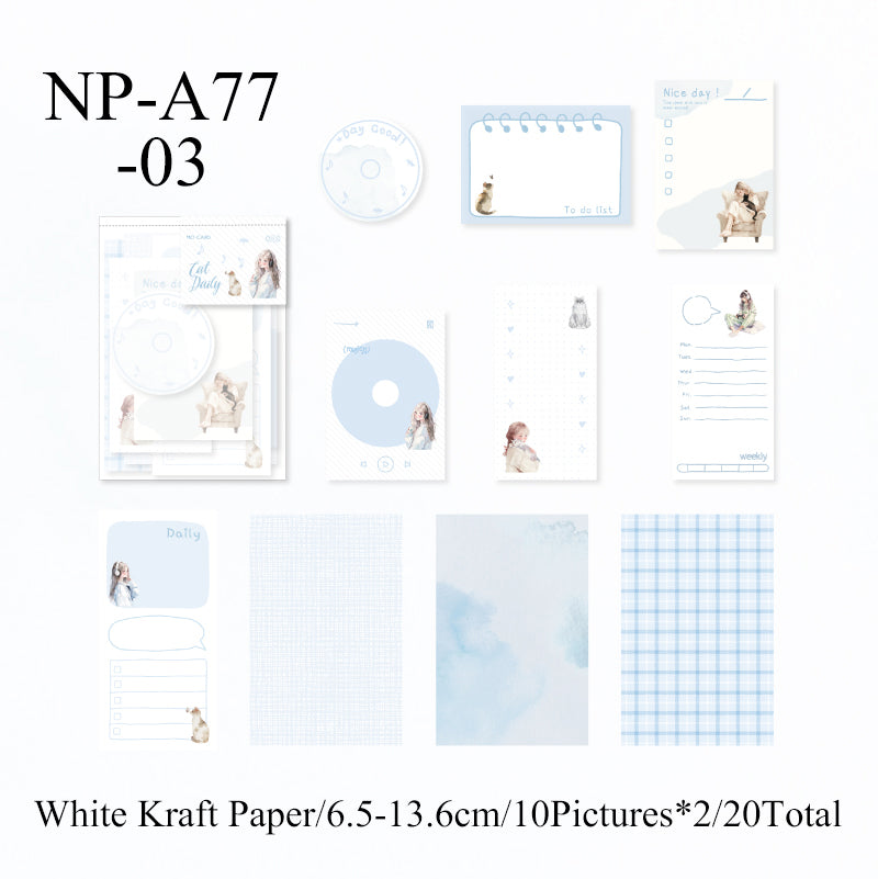 20PCS Capture Life Series note paper