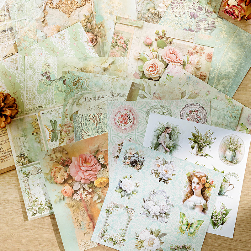 20PCS Dream Garden Series material paper set