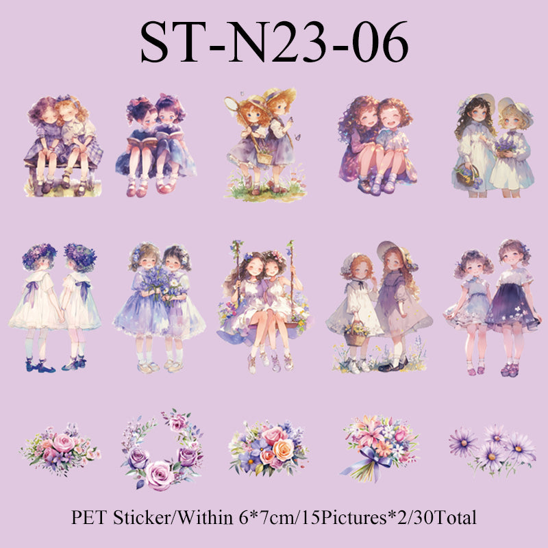 30PCS Variety of girls series sticker