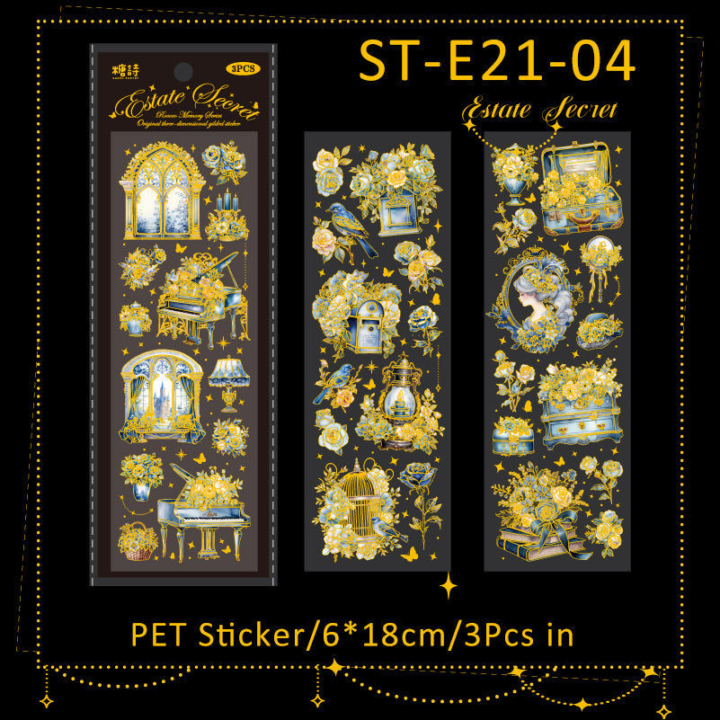 3PCS Rococo Memory series sticker