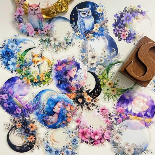 Moonlit Garden Sticker 60PCS