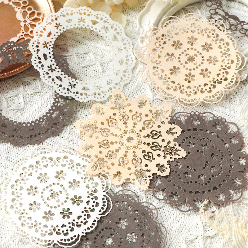 15PCS Lace dance series material paper