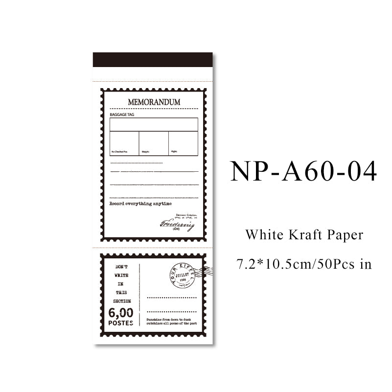 50PCS Time of year series note paper