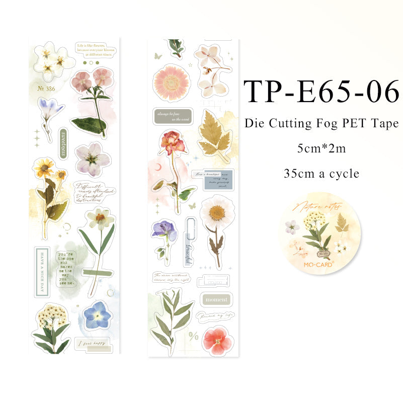 Happy Days Series Die Cutting Fog PET Tape