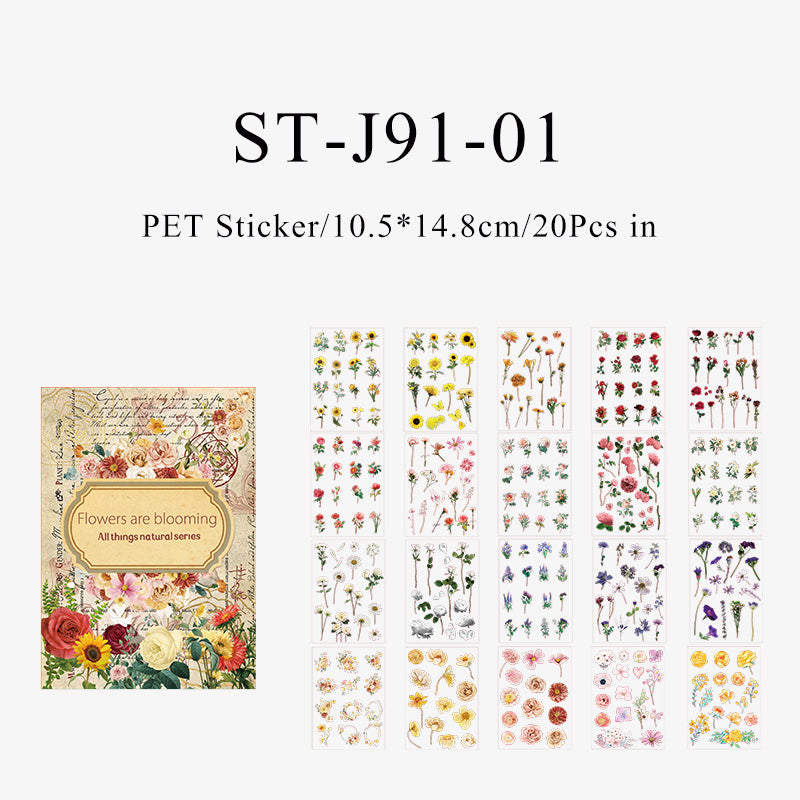 20PCS All things nature series sticker