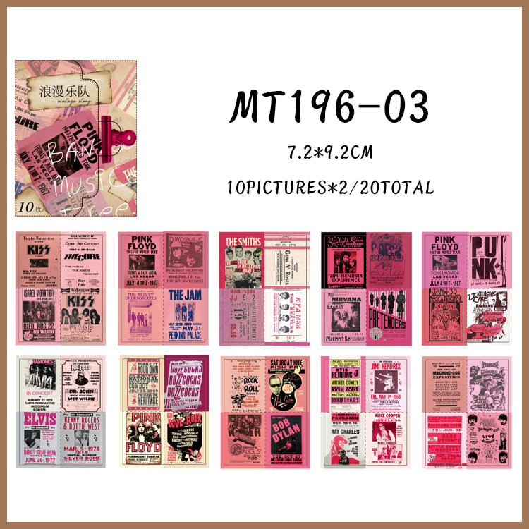 20PCS Vintage story Series material paper