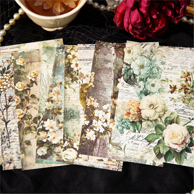 30PCS Flower years series material paper