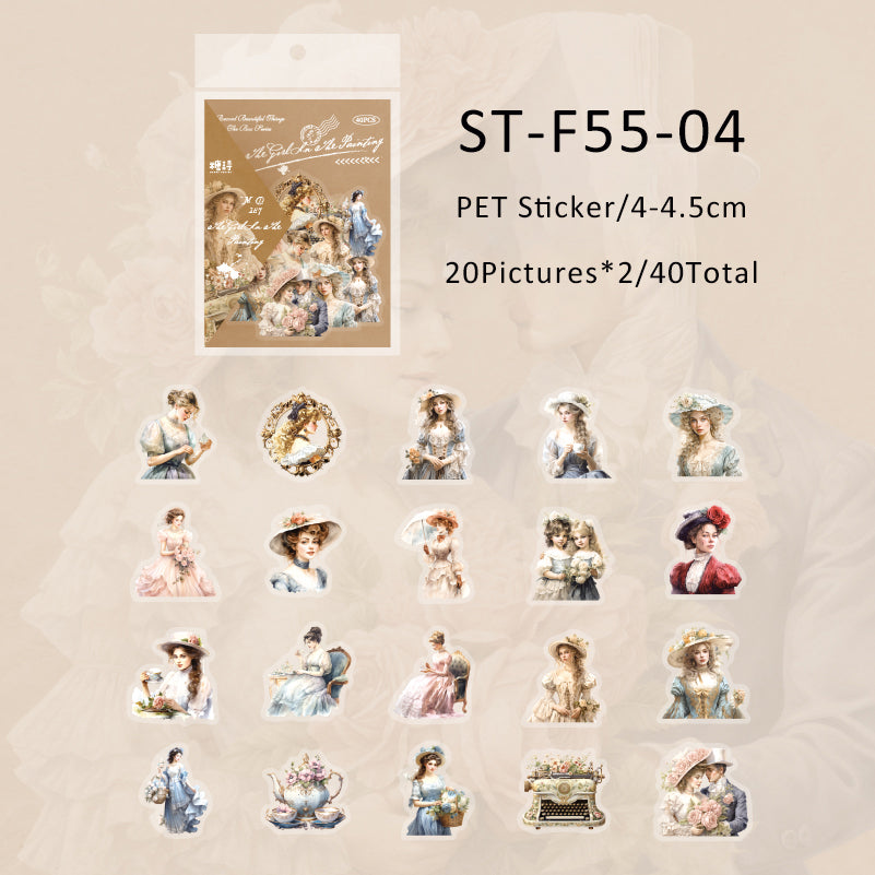 40PCS Beautiful things in the box series sticker