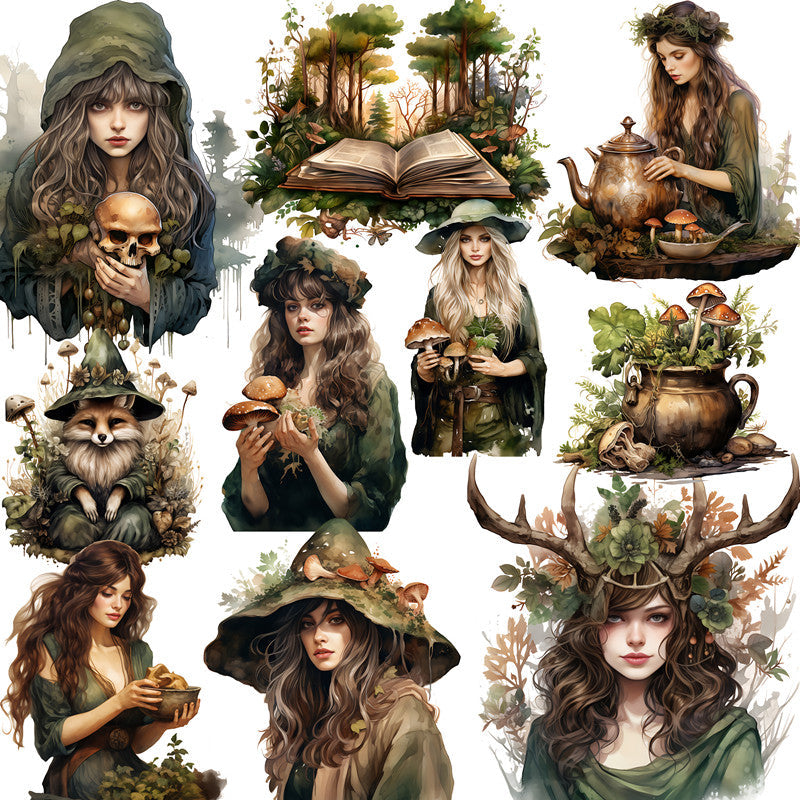 20PCS Forest girl sticker