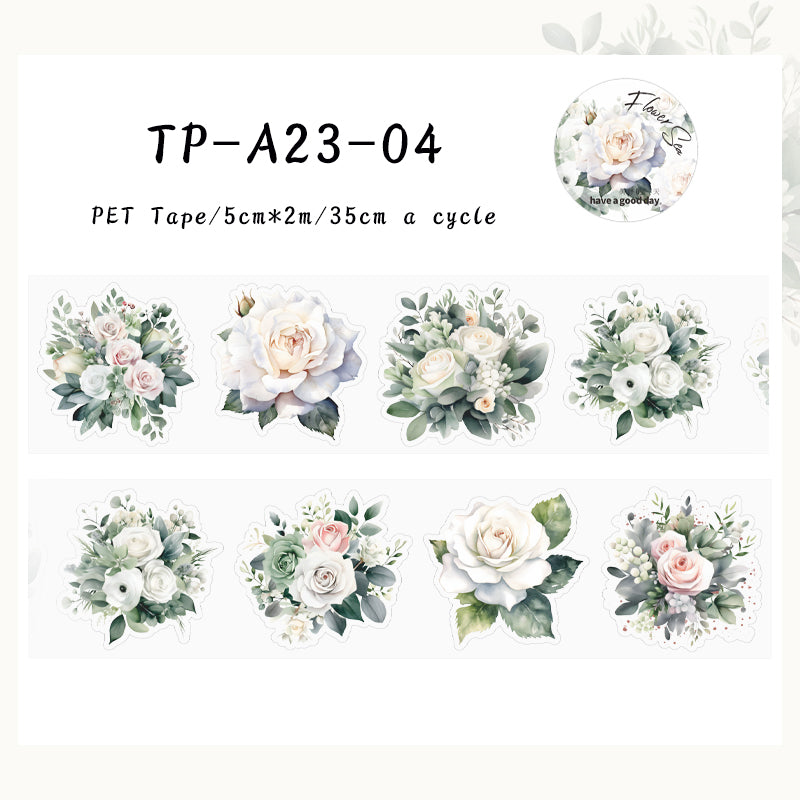 Meet the Sea of Flowers series Die Cutting PET Tape