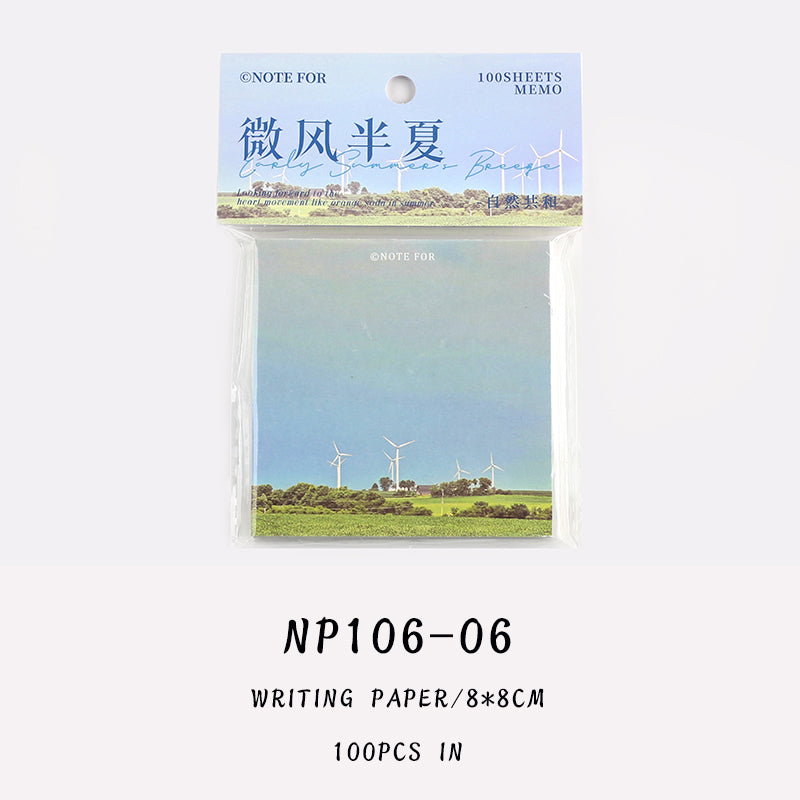 100PCS Nature Republic series note paper