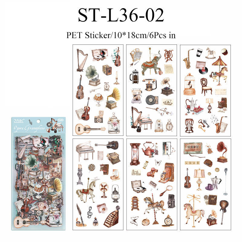 6PCS Memory of old dreams series sticker