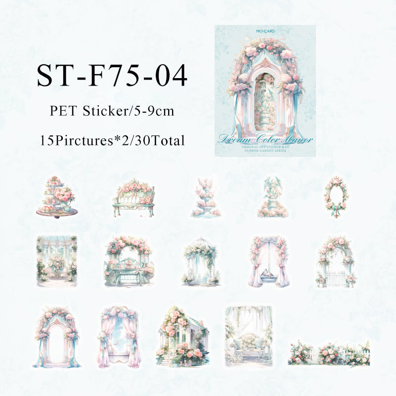 30PCS Flower Garden series sticker