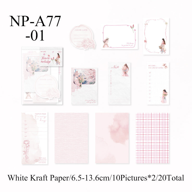 20PCS Capture Life Series note paper