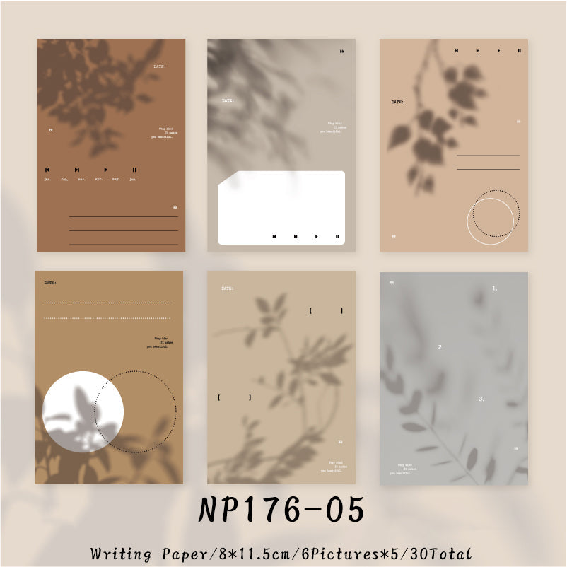 30PCS Nikko Flower Island series note paper