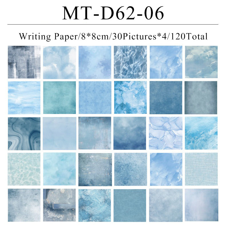 120PCS Wind stop in mid summer series material paper