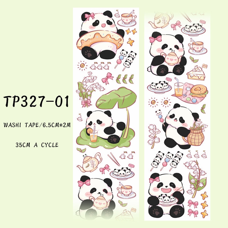 1PCS Panda series washi tape