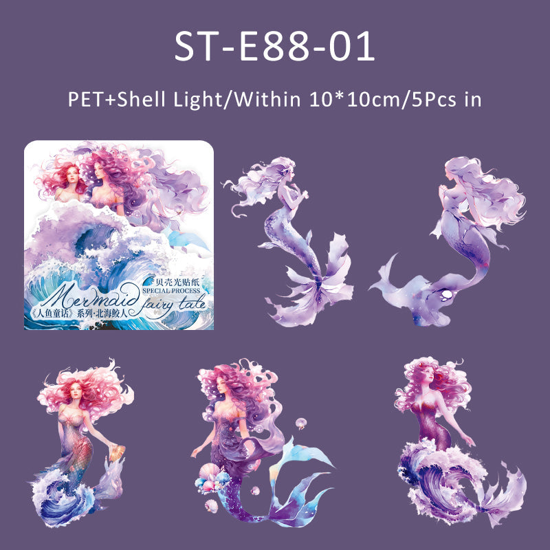 5PCS Mermaid Fairy tale Series sticker