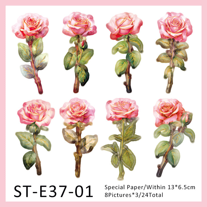 24PCS My bouquet collection series material paper