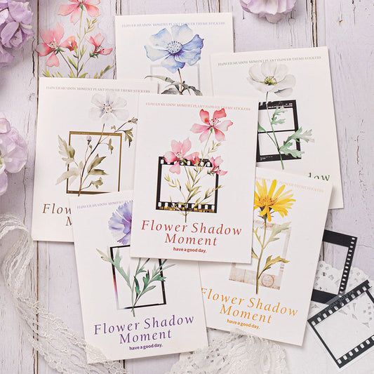 30PCS Flower shadow moment series sticker