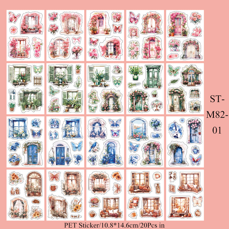 20PCS Romantic life series sticker book