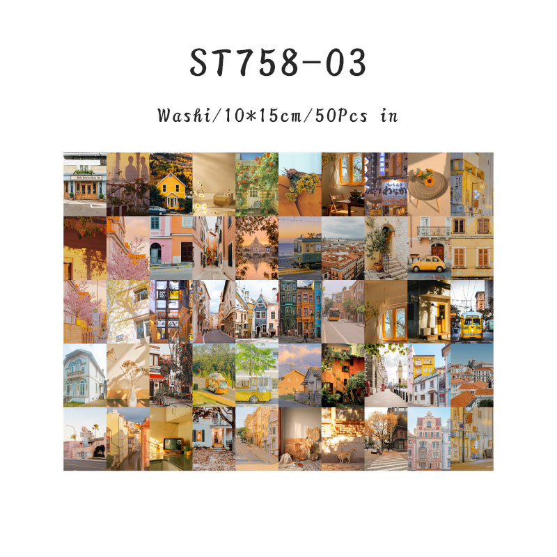 50PCS Stunning Scenery Series sticker