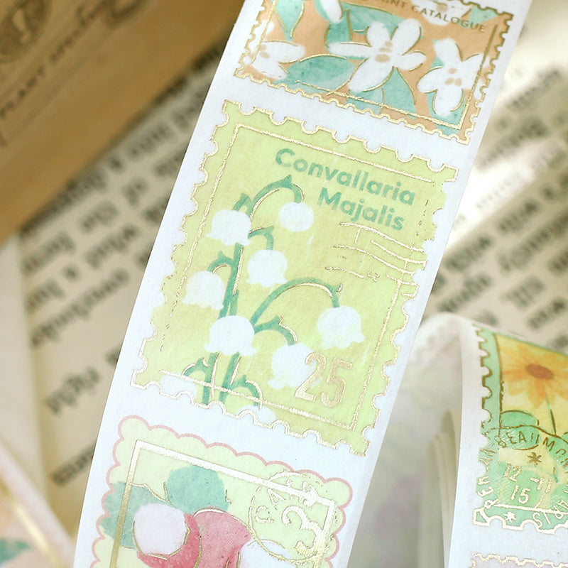 1Pcs Flower Post Office series washi tape