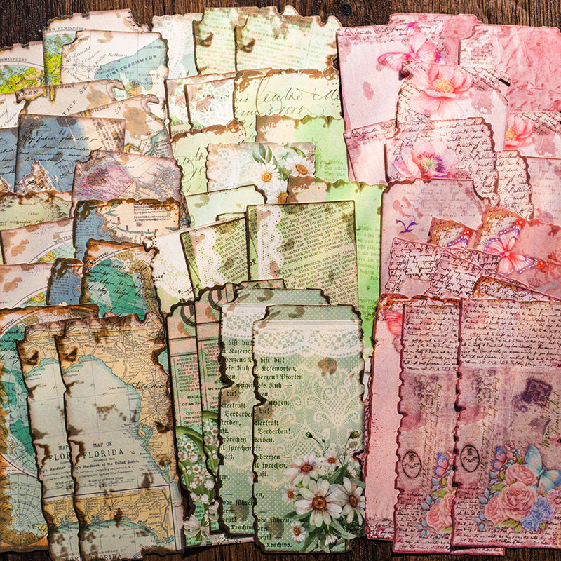 30PCS Old dream book series material paper