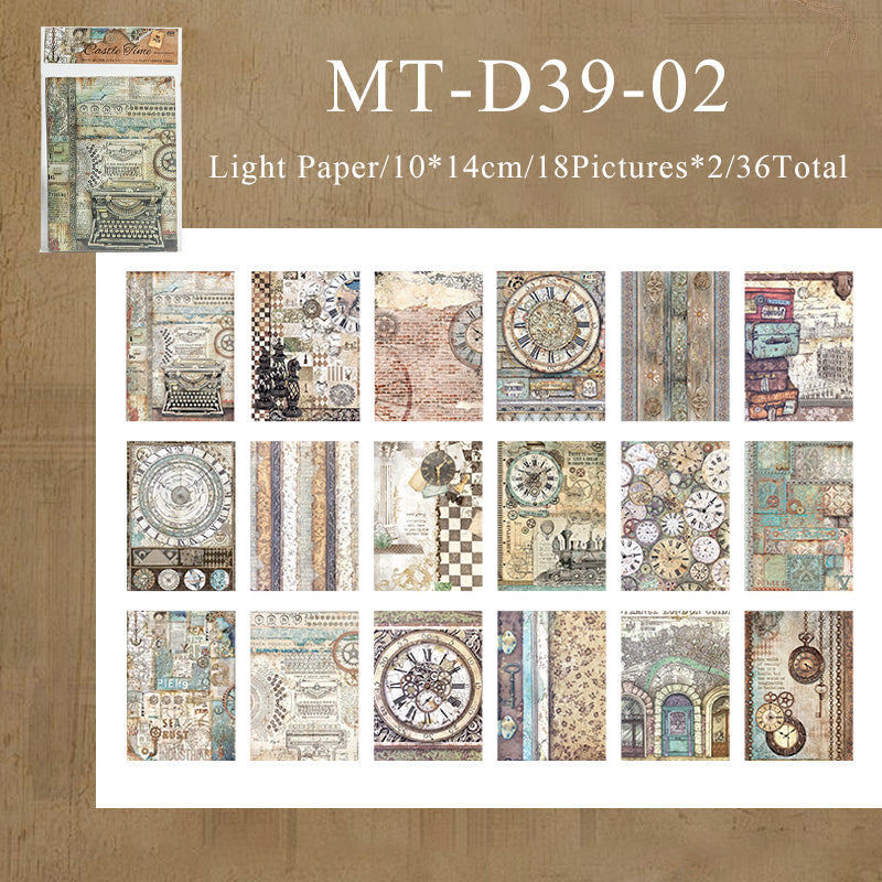 36PCS Darcy House series material paper