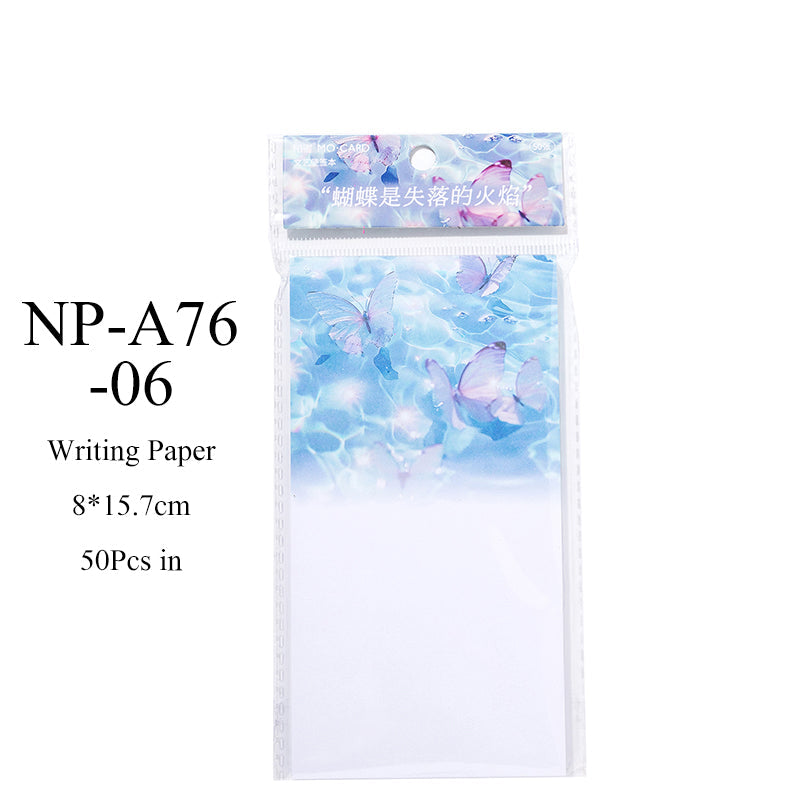 50PCS All things Free Verse series note paper