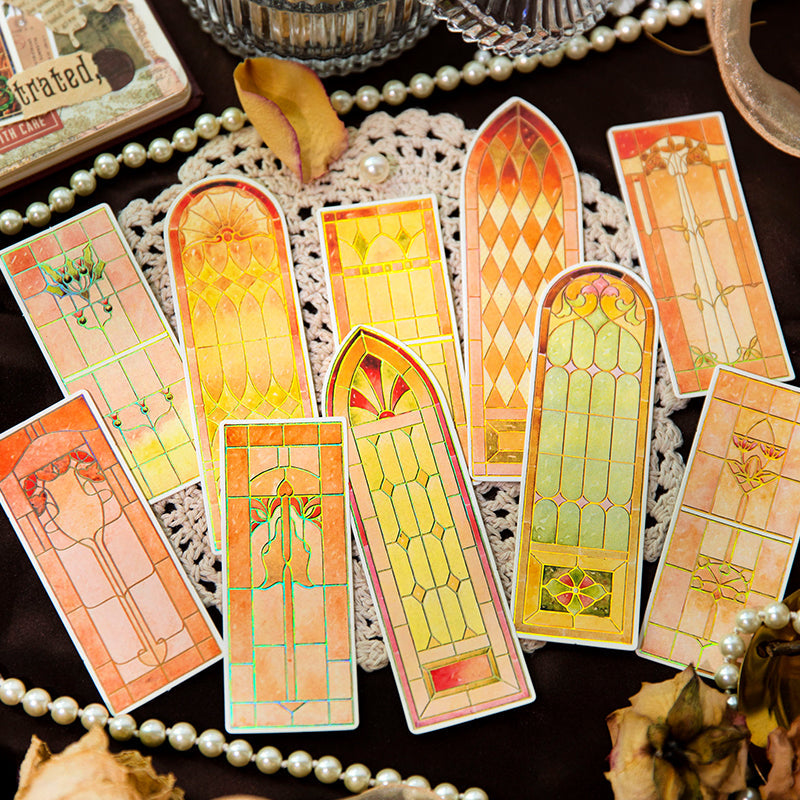 10PCS Baroque Church series bookmarks