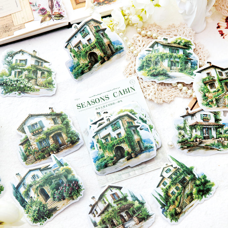 20PCS Four Seasons Cottage Series sticker