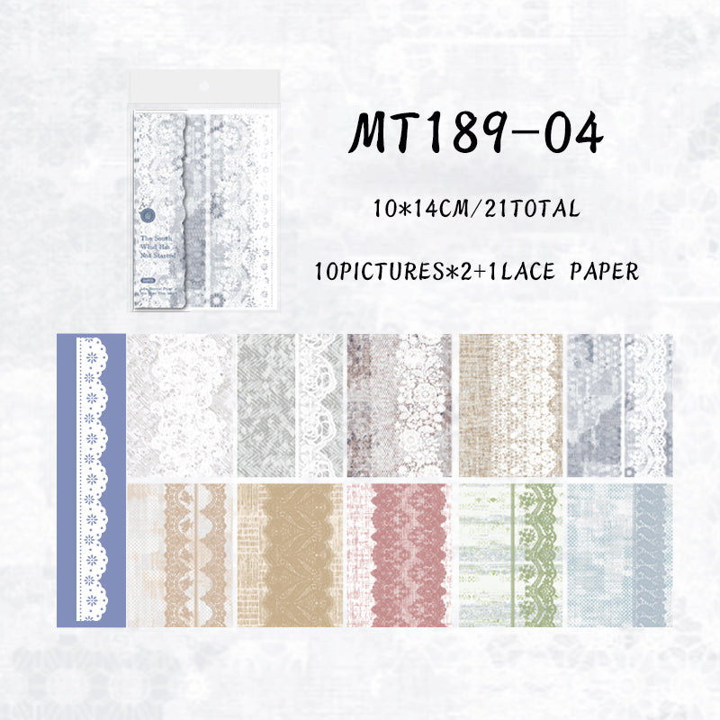 21PCS One paper time series material paper