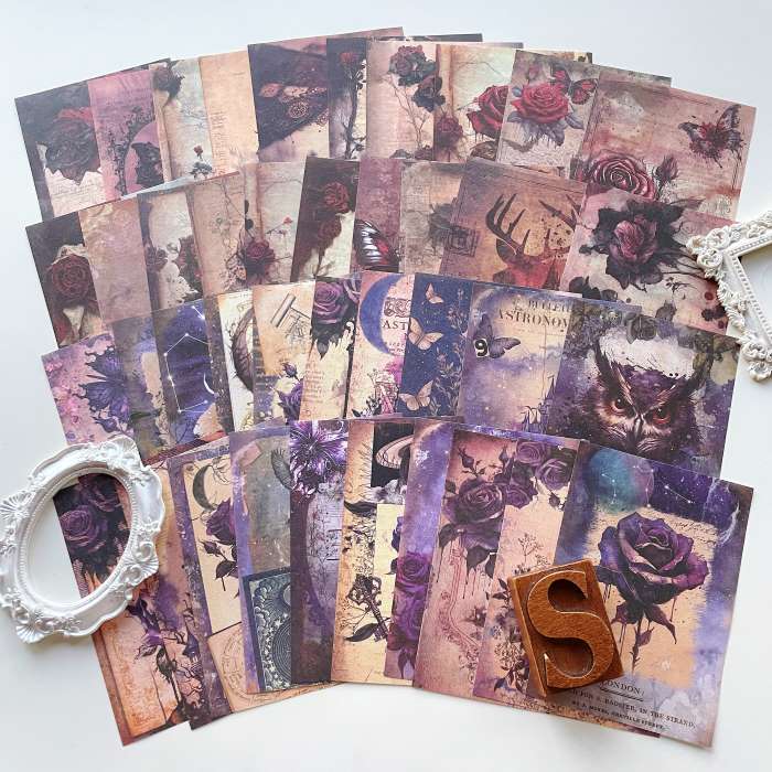 Gothic Waltz Collage Paper 40PCS