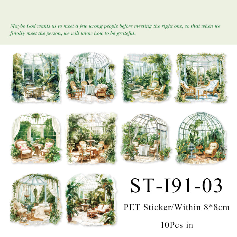 10PCS The scenery in the corner series sticker