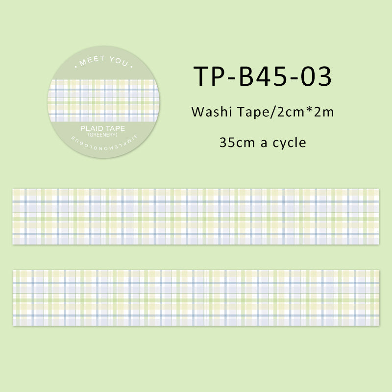 Reduced monologue series washi tape