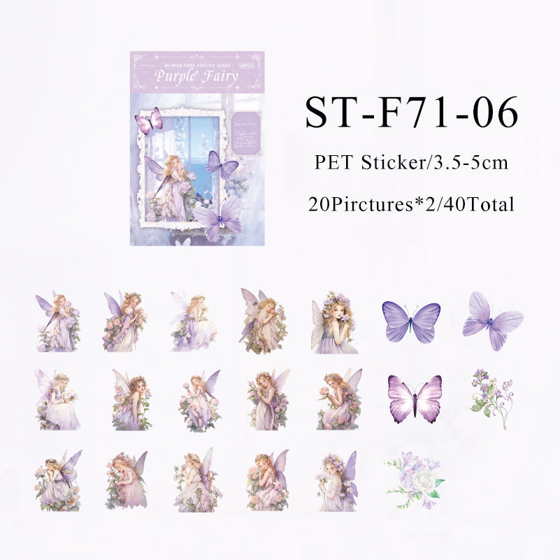 40PCS The fairy fantasy series sticker