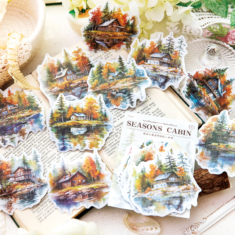 20PCS Four Seasons Cottage Series sticker