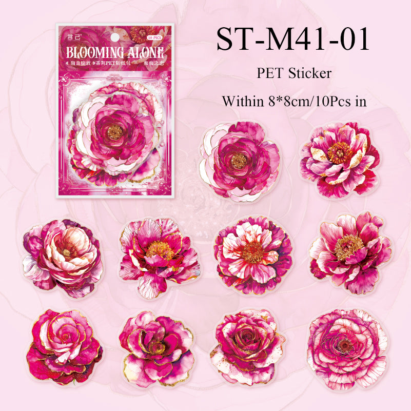 10PCS Solo Bloom series sticker