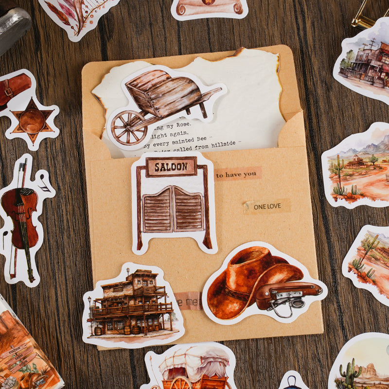 30PCS Western cowboy series sticker