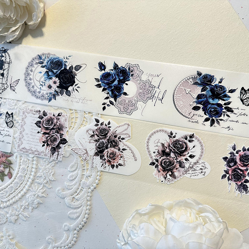 6cm*170cm Lace flower frame Washi/PET Tape