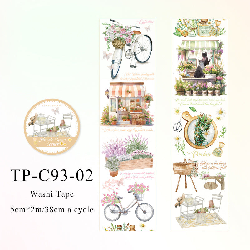 Heartbeat Flower shop Series washi paper