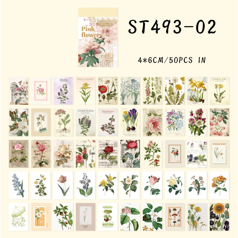 50PCS Rose Garden Series sticker