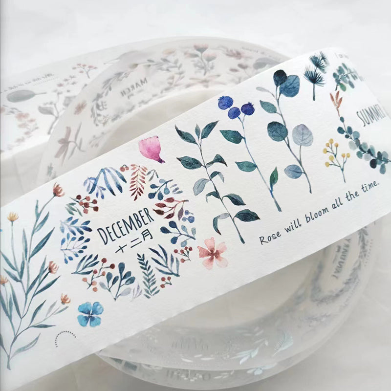 6cm*333cm branch Washi/PET Tape