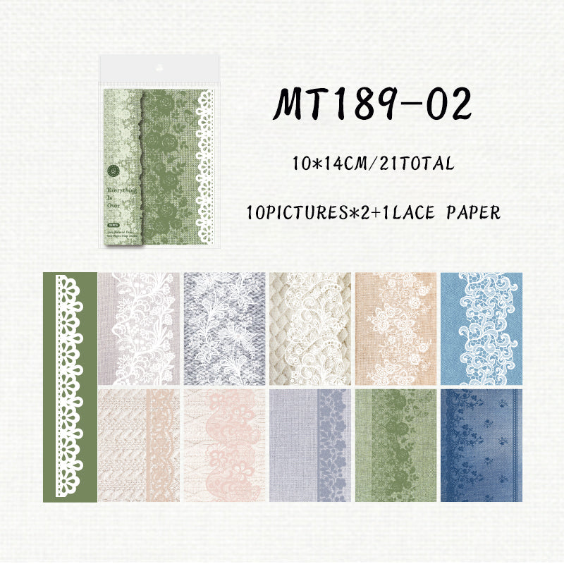 21PCS One paper time series material paper