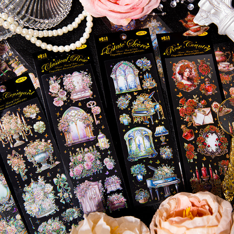 3PCS Rococo Memory series sticker