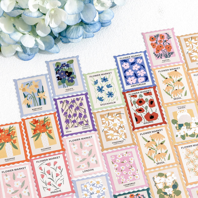 46PCS Flower Post Office Series sticker