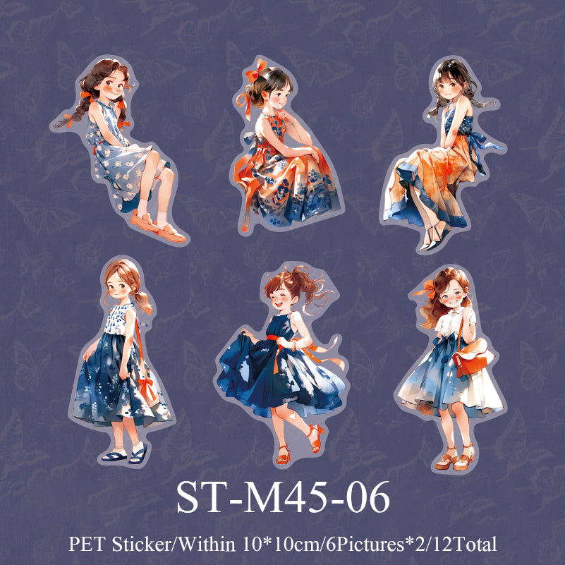 12PCS Summer lovely series sticker